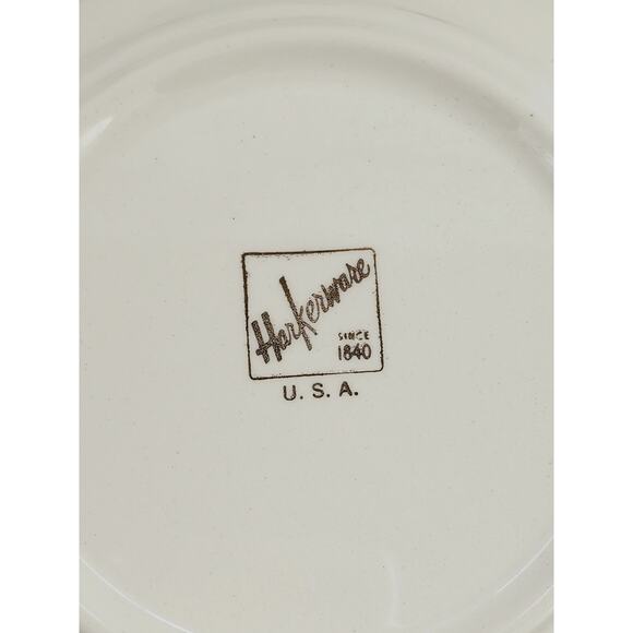 Harkerware Bread Plate Currier & Ives 6 1/4" Countryside Winter Scene USA x 5 - Picture 13 of 16